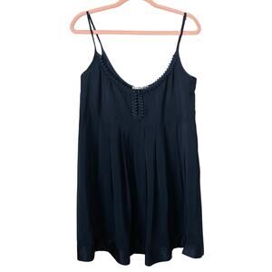 Scanlan Theodore Dress Women Small Silk Mini Slip Babydoll Pockets Quiet Luxury